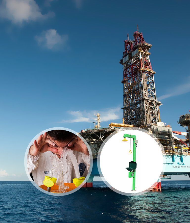 电伴热式紧急冲淋洗眼器